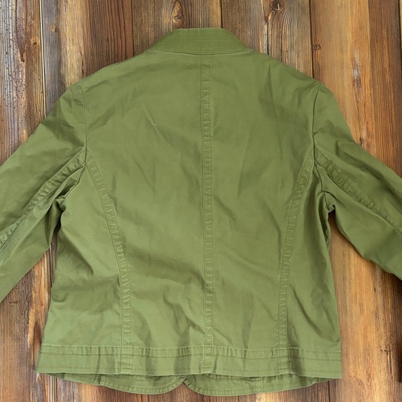 Talbots Utility Jacket in Olive Green Sz 12 - Picture 5 of 7
